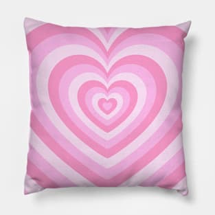 Latte Heart, Light Pink Hearts Pillow