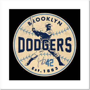 Brooklyn Dodgers with Dodger Mascot Vintage Tee Shirt