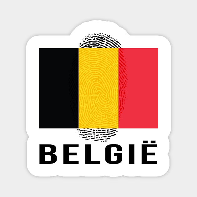 Belgium Flag DNA Magnet by Rocky Ro Designs