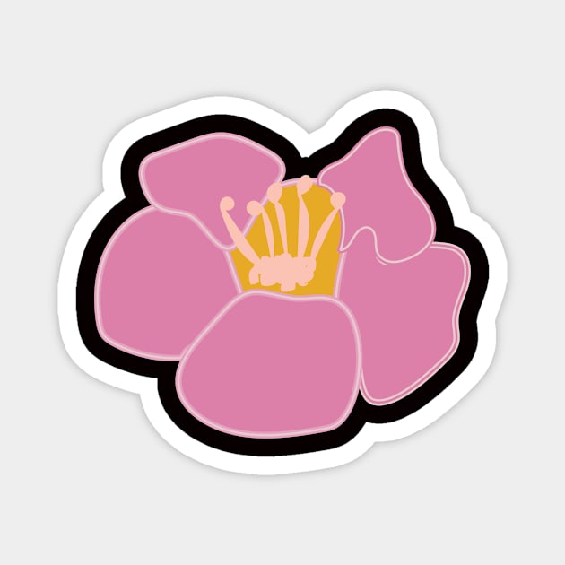 Pink Poppy. Magnet by SalsySafrano