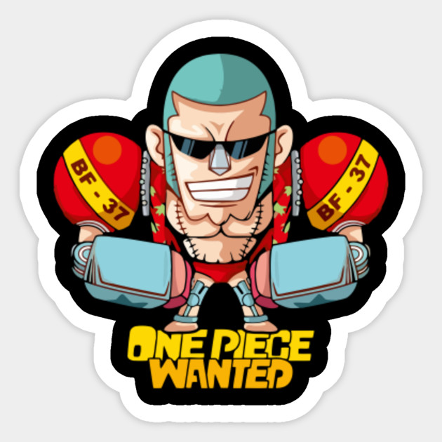 Wallpaper One Piece Franky Wanted One Piece Anime Aufkleber Teepublic De Free HD