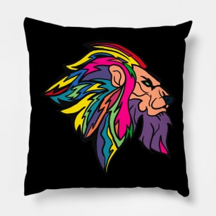 Rainbow Lion Pillow