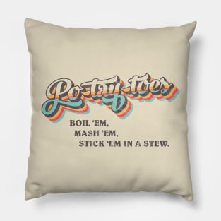 potato LOTR - light color tee Pillow