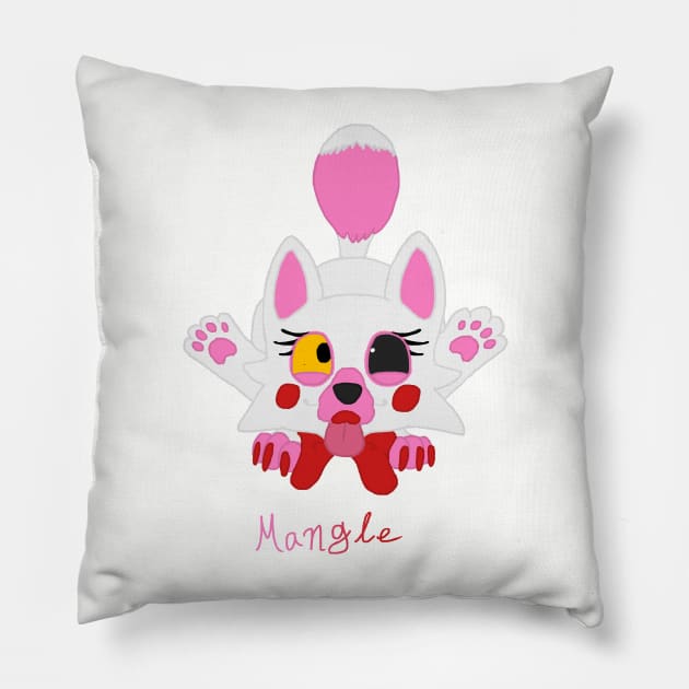 Lil' Mangle (FNAF) Pillow by NoelaniEternal