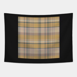 Cottagecore Aesthetic Iona 2 Hand Drawn Textured Plaid Pattern Tapestry