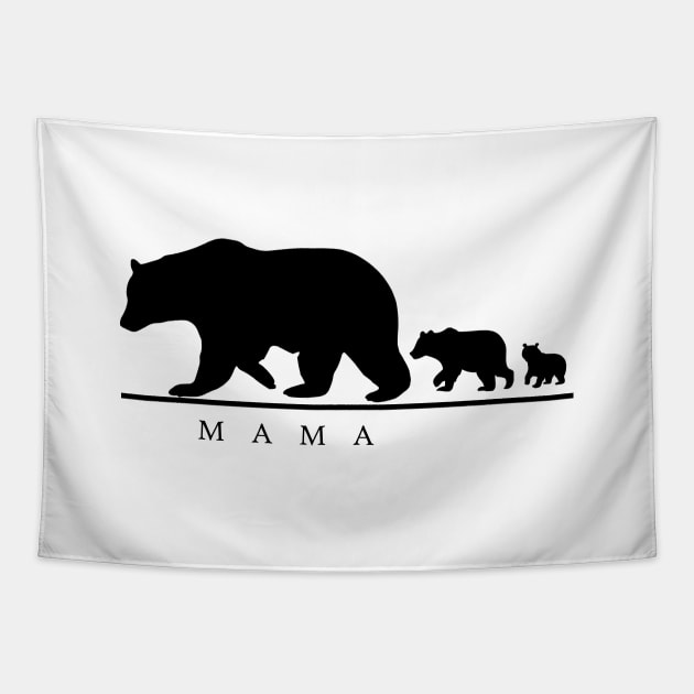 Womens Mama Bear Two Cubs Shirt Cute Mothers Day Gift g V-Neck T-Shirt
