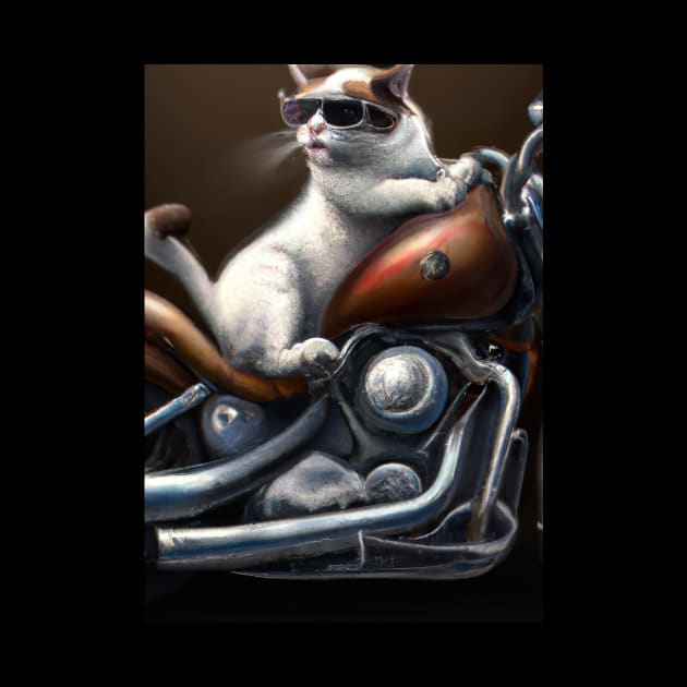 Motorcycle Cat by maxcode