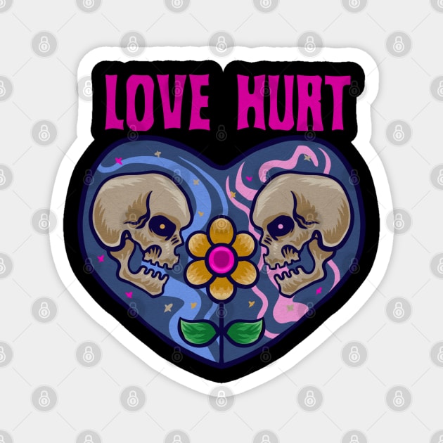 Love hurt Magnet by Mbronkpunk