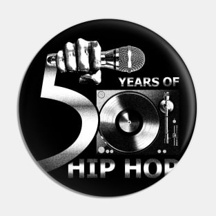 WHITE ART - Original 50 Years of Hip Hop Pin