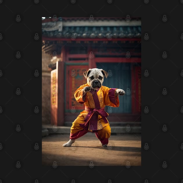 Shaolin Master Kung Fu Pug by Ratherkool