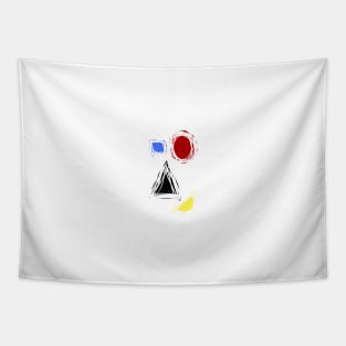 Simple Shapes Portrait Tapestry