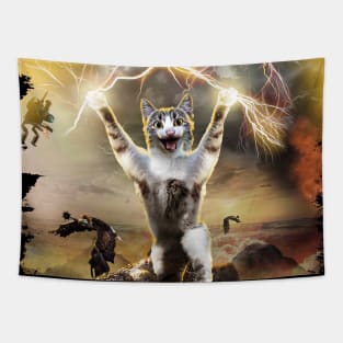 Lightning Cat Tapestry