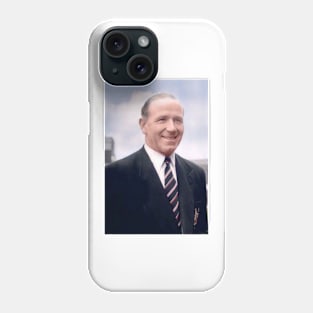 Sir Matt Busby in colour Phone Case