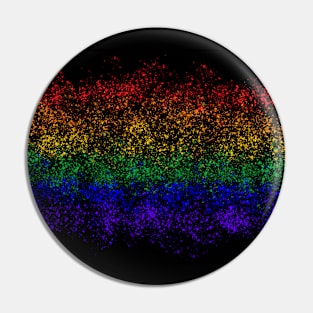 Spray Paint Rainbow Pin