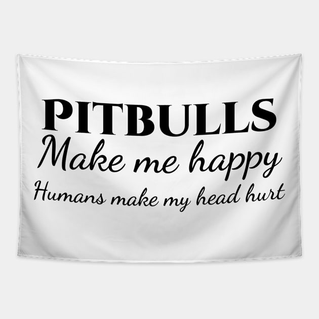 pitbull dog Tapestry by Design stars 5