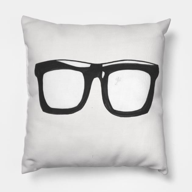 Retro glasses 1 Pillow by earthchildmarket87
