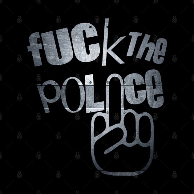 Fuck the police metal finger by RataGorrata