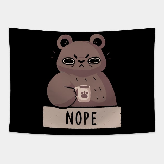 Nope Bear Tapestry by xMorfina