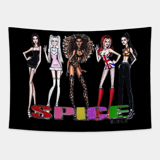 girl band Tapestry by MAkita Noel