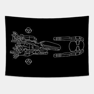 R-Type line Tapestry