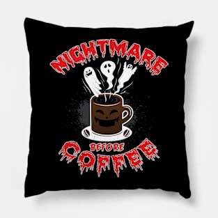 Nightmare Before Coffee Pillow