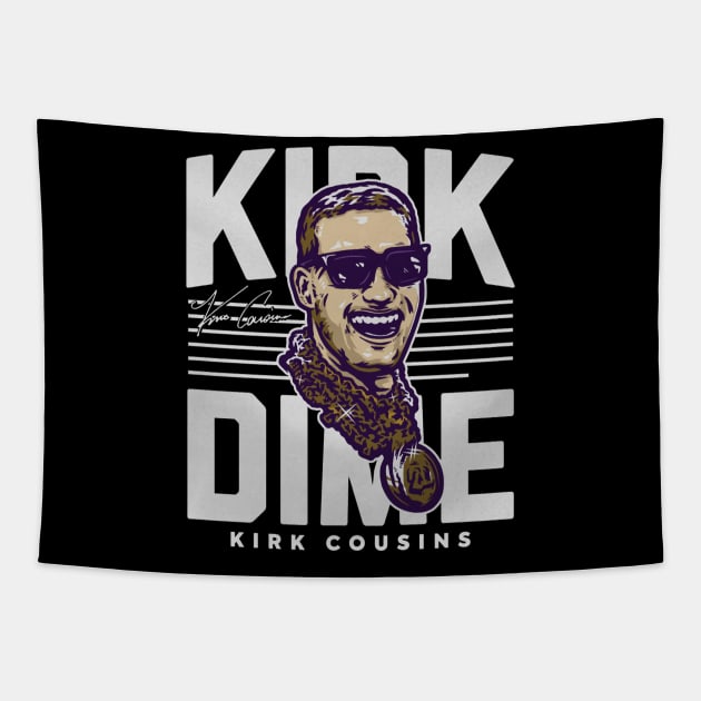 Kirk Cousins Minnesota Kirk Dime Tapestry by Chunta_Design