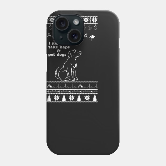 Merry Christmas Dogs Phone Case by bryanwilly