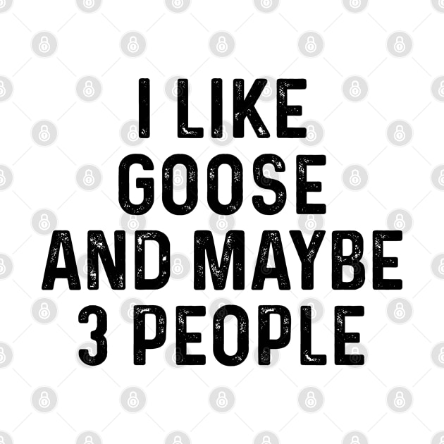 I Like Goose And Maybe 3 People Funny by HeroGifts