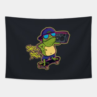 Skate Frog Tapestry