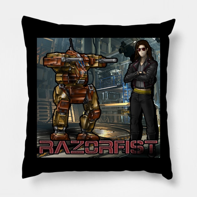 Razorfist and his Blackjack Pillow by Oswald's Oddities