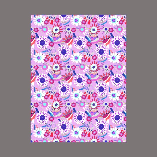 Halftone floral by Remotextiles