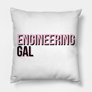 Engineering Gal light pink Pillow