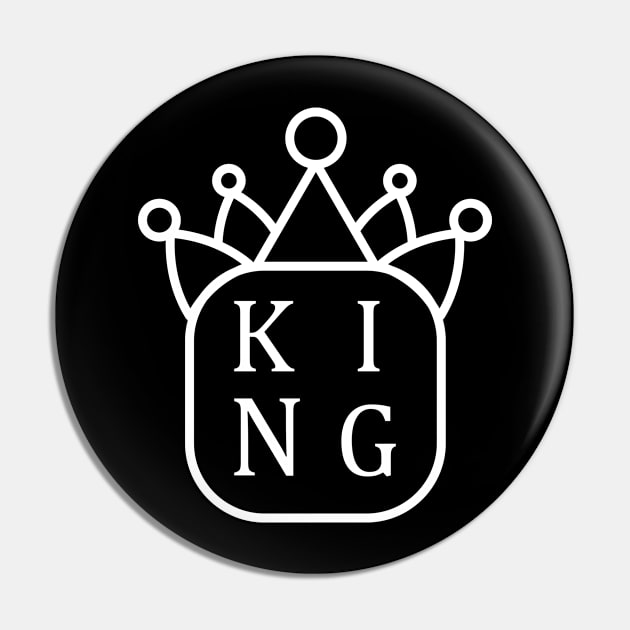 King's Crown Pin by SkelBunny