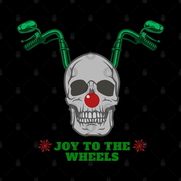 Joy to The Wheels, Christmas Biker by BLACK CRISPY