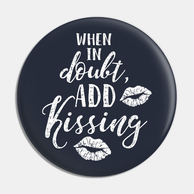 Kissing in Navy Pin by WriteOnCon