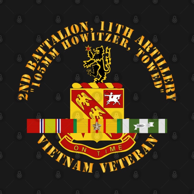 2nd Battalion, 11th Artillery (105mm Howitzer, Towed) w VN SVC Ribbon X 300 by twix123844
