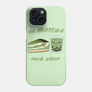 Desserts - we MATCHA each other Phone Case