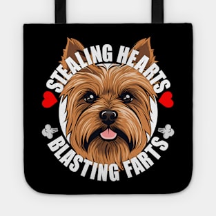 Funny Australian Terrier Stealing Hearts Blasting Farts Dog Cute Puppy Tote