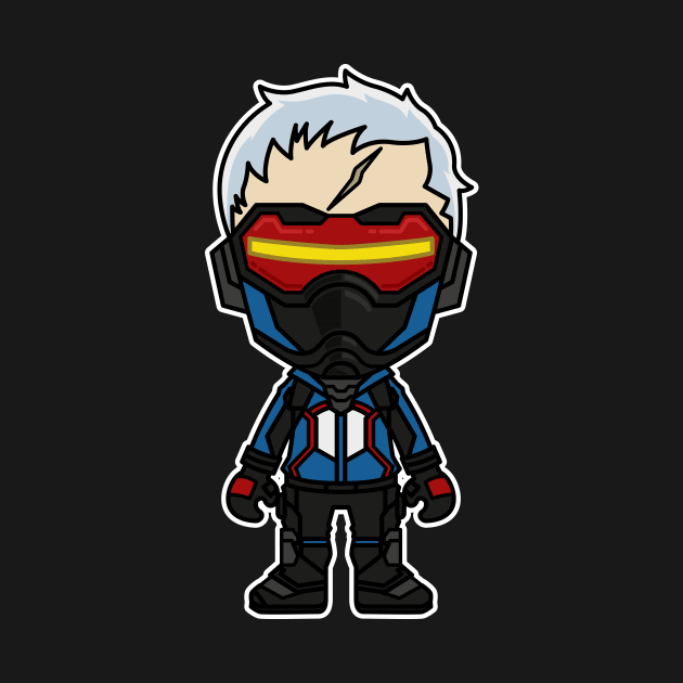 Soldier 76 Chibi by Chibi Pops