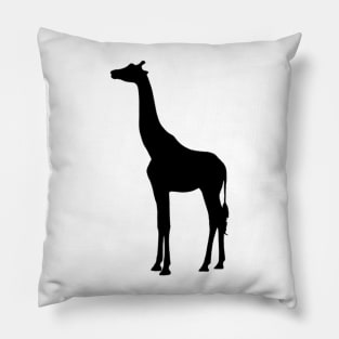 Giraffe vector silhouette Pillow