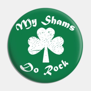 Funny Shamrock Art Pin