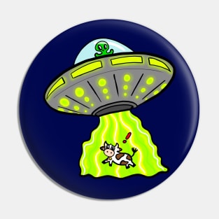 Cow Abduction Pin