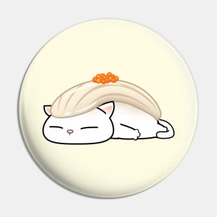 Chubby Cat Ika Sushi Pin