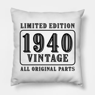 All original parts vintage 1940 limited edition birthday Pillow