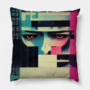 I See You. Contemporary abstract art Pillow