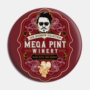 Mega Pint Winery Label Pin