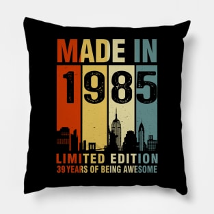 Made In 1985 39th Birthday 39 Years Old Pillow