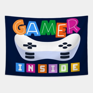 Fun gamer inside design Tapestry