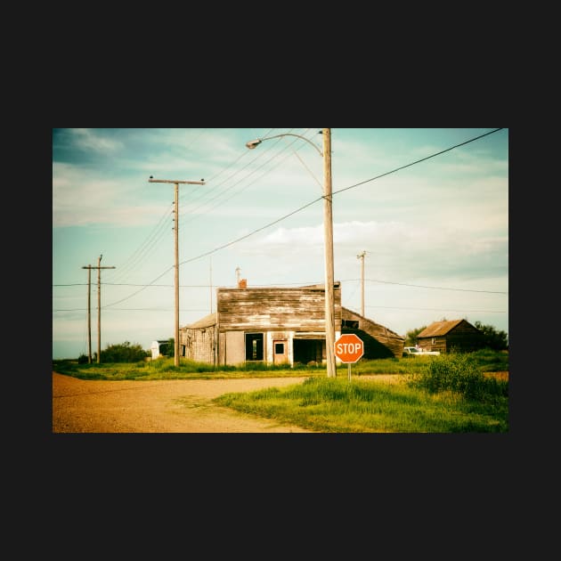 Old abandoned storefront in ghost town Rowley Canada by Nalidsa