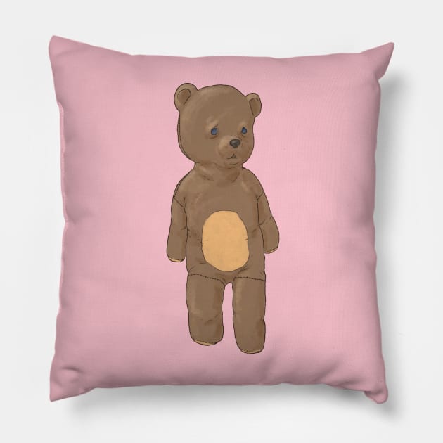 Teddy Bear Pillow by CastleofKittens